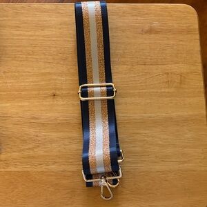 Stylish Gold and Blue Bag Strap